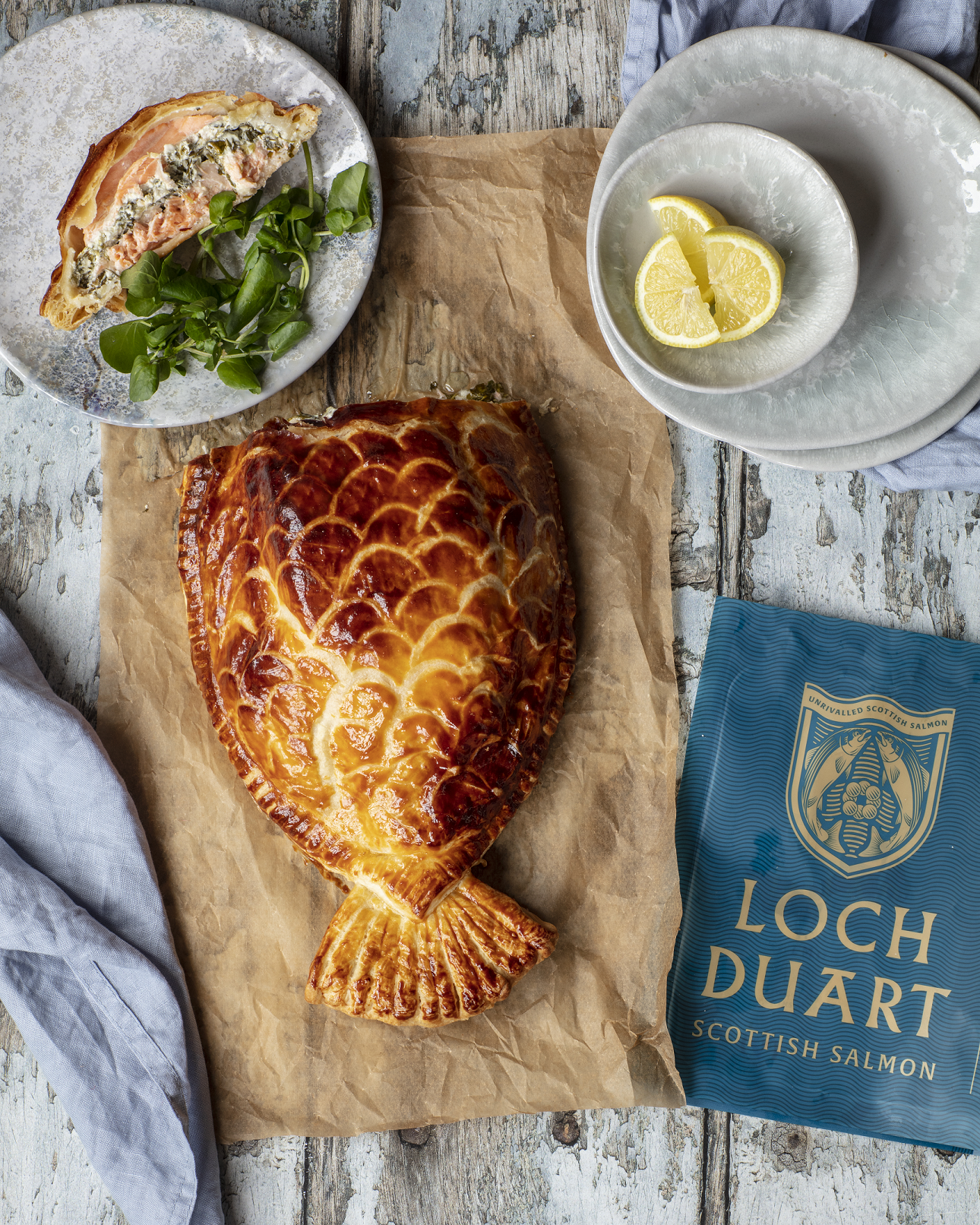 This Morning features The Hebridean Baker cooking Loch Duart Salmon Wellington
