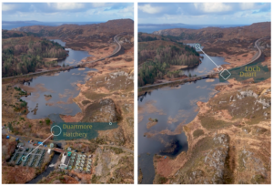 Aerial images of Loch Duart location
